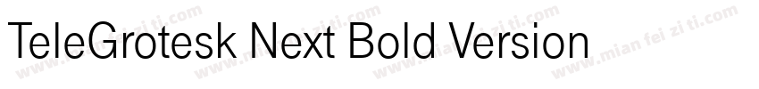 TeleGrotesk Next Bold Version 210字体转换